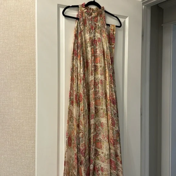 Hemant & Nandita Dresses | Hemant & Nandita Size L Long Shift Dress With Belt | Color: Pink/Tan | Size: L | Tori_910's Closet